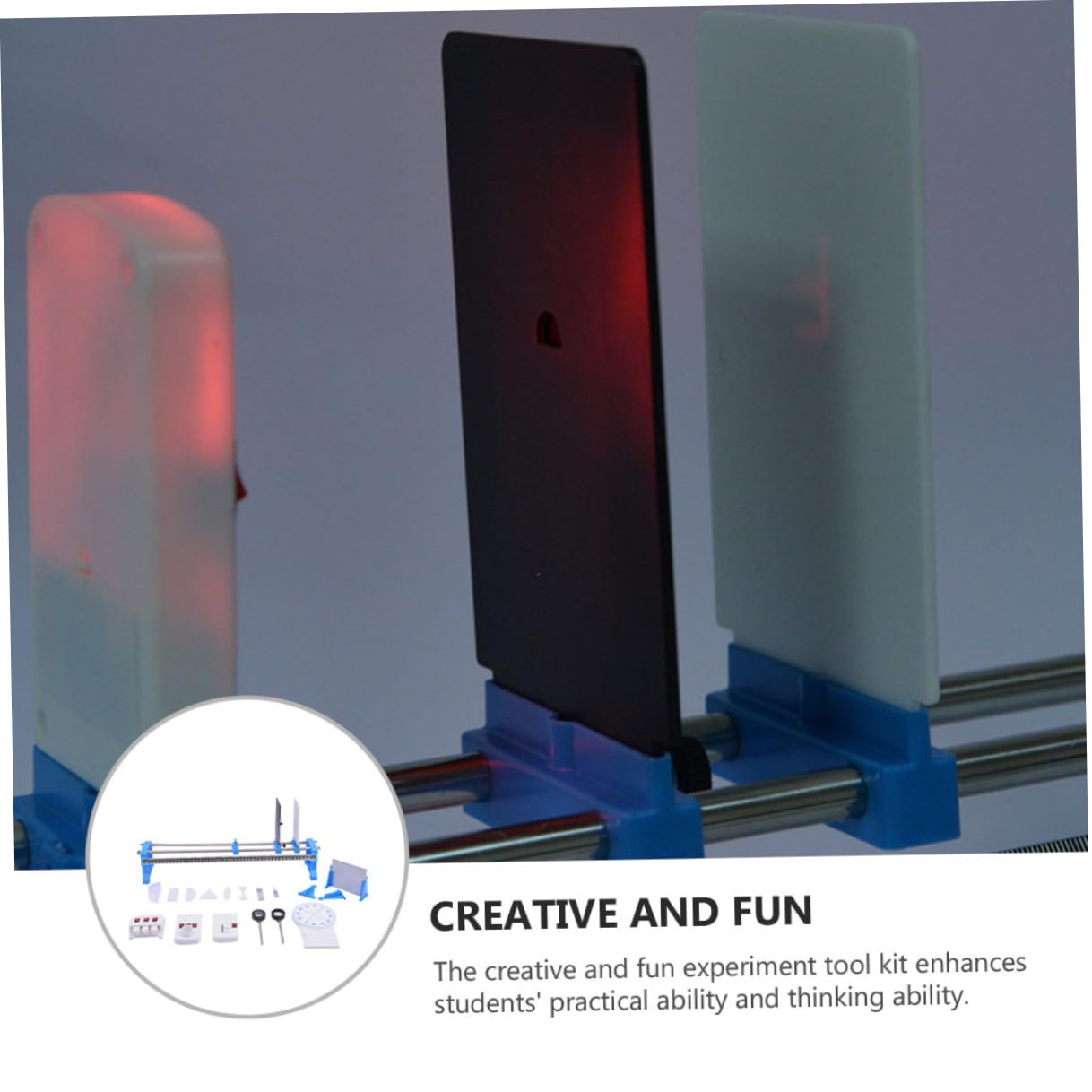 Kit de Experimentos de Luz 1 Juego para Estudiantes Plástico