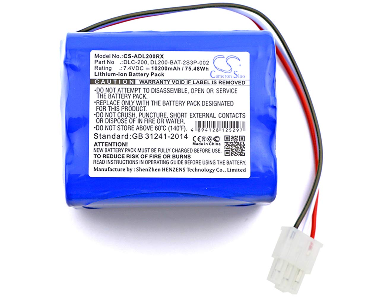 CS-ADL200RX Battery 10200mAh compatible with [AT&T] DLC-200C replaces DL200-BAT-2S3P-002, DLC-200