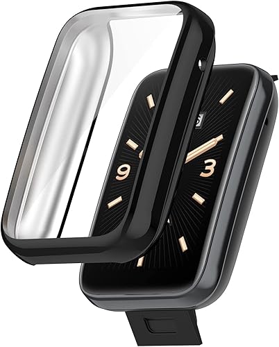 Miniatura 3 de Funda compatible con Xiaomi Band 7 Pro, cubierta protectora de parachoques chapada en TPU para Mi Band 7 Pro, protector de pantalla, accesorios para