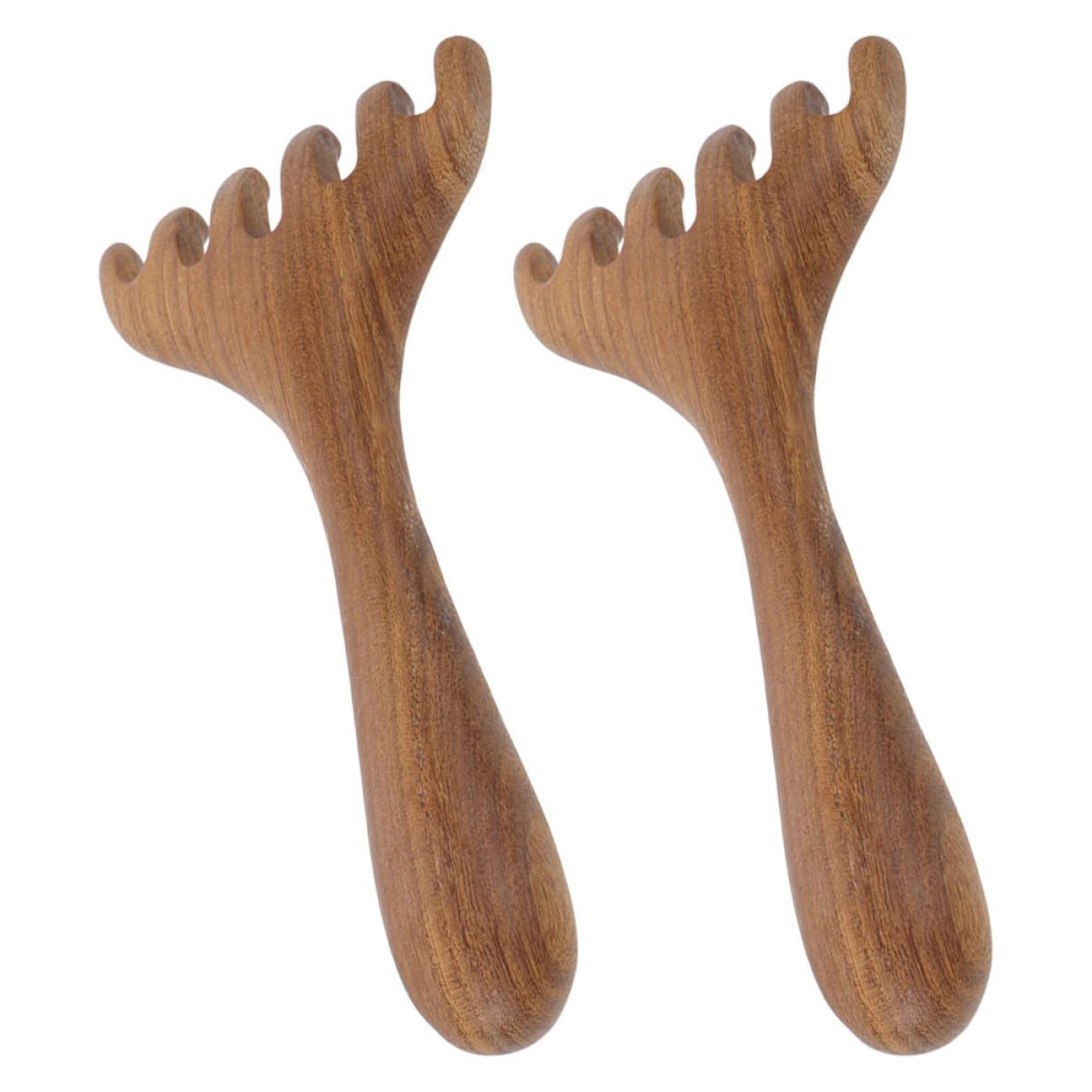 HONMEET Wooden Scalp Massager Tool Rake Comb for Acupoint Treatment Mini Portable Facial Massager