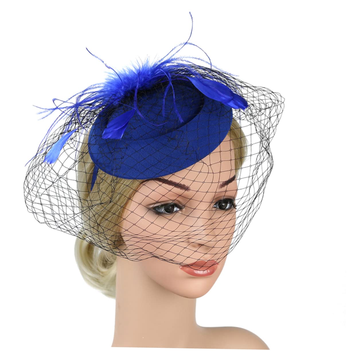 SHERCHPRY Berretti da donna Miss Berretti con fascia in rete, 2 pezzi