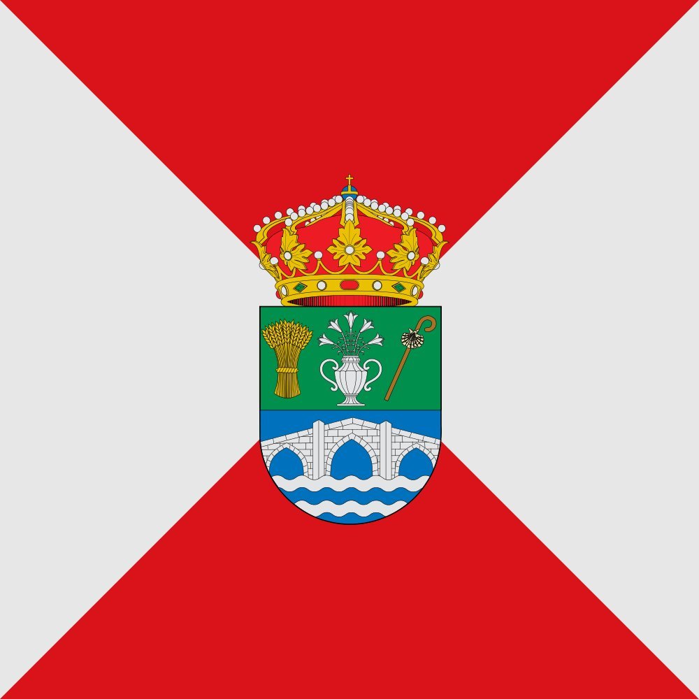 Drapeau Espino de la Orbada large avec motif cuartelada en sotuer résistant