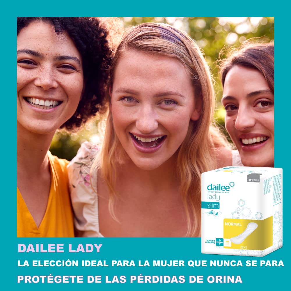 Dailee Lady Normal - 224x Compresas Incontinencia Mujer - Absorbente para Pérdidas de Orina - 224 Absorbentes - Paquete Mensual