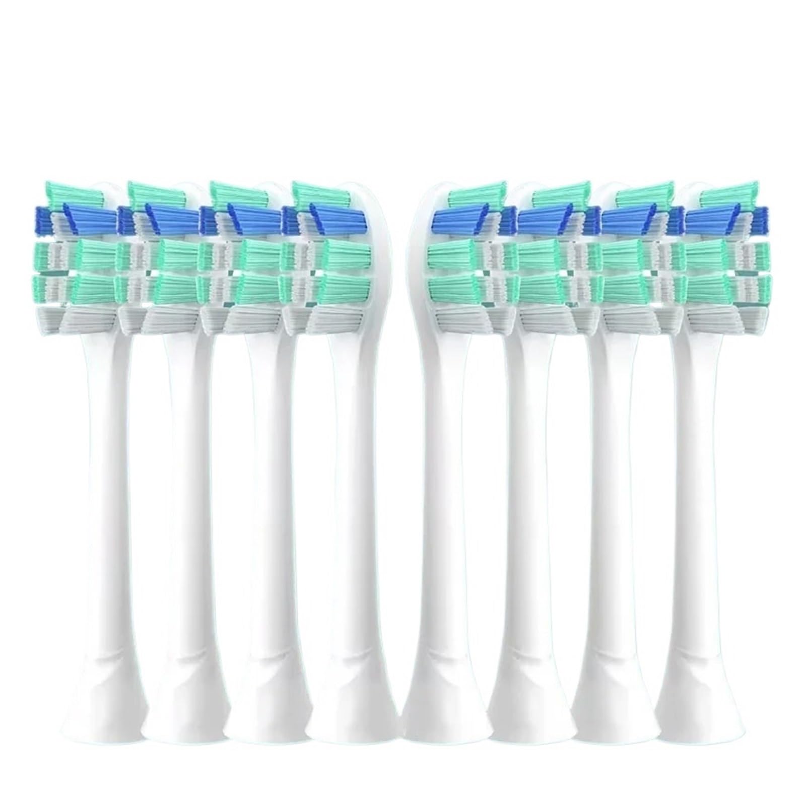 Cabezales de repuesto for cepillos dientes compatibles con y más mangos eléctricos, 4/8 Uds., color blanco(8pcs)