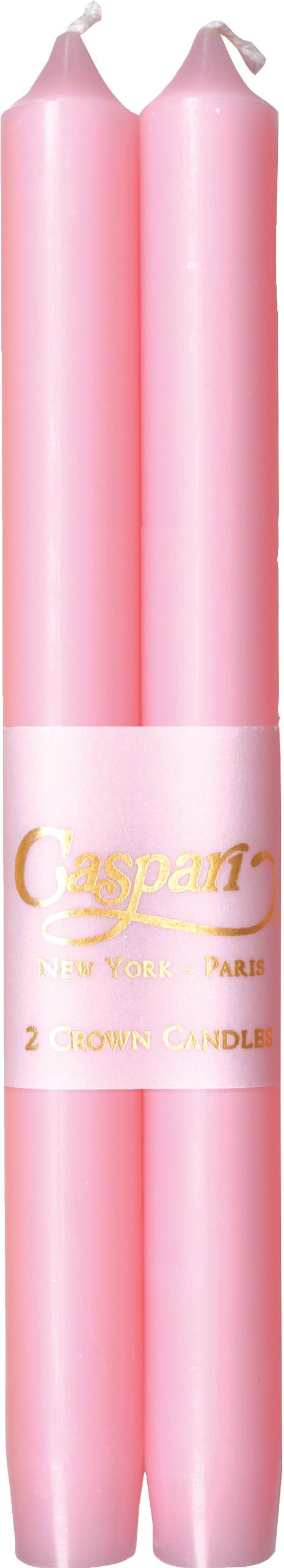 Fancy 10-Inch Taper Dripless, Smokeless, Candlesticks, Petal Pink, Set of 2