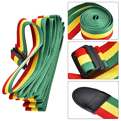 image for SolUptanisu African Djembe Shoulder Strap,Tricolor Portable African Ha