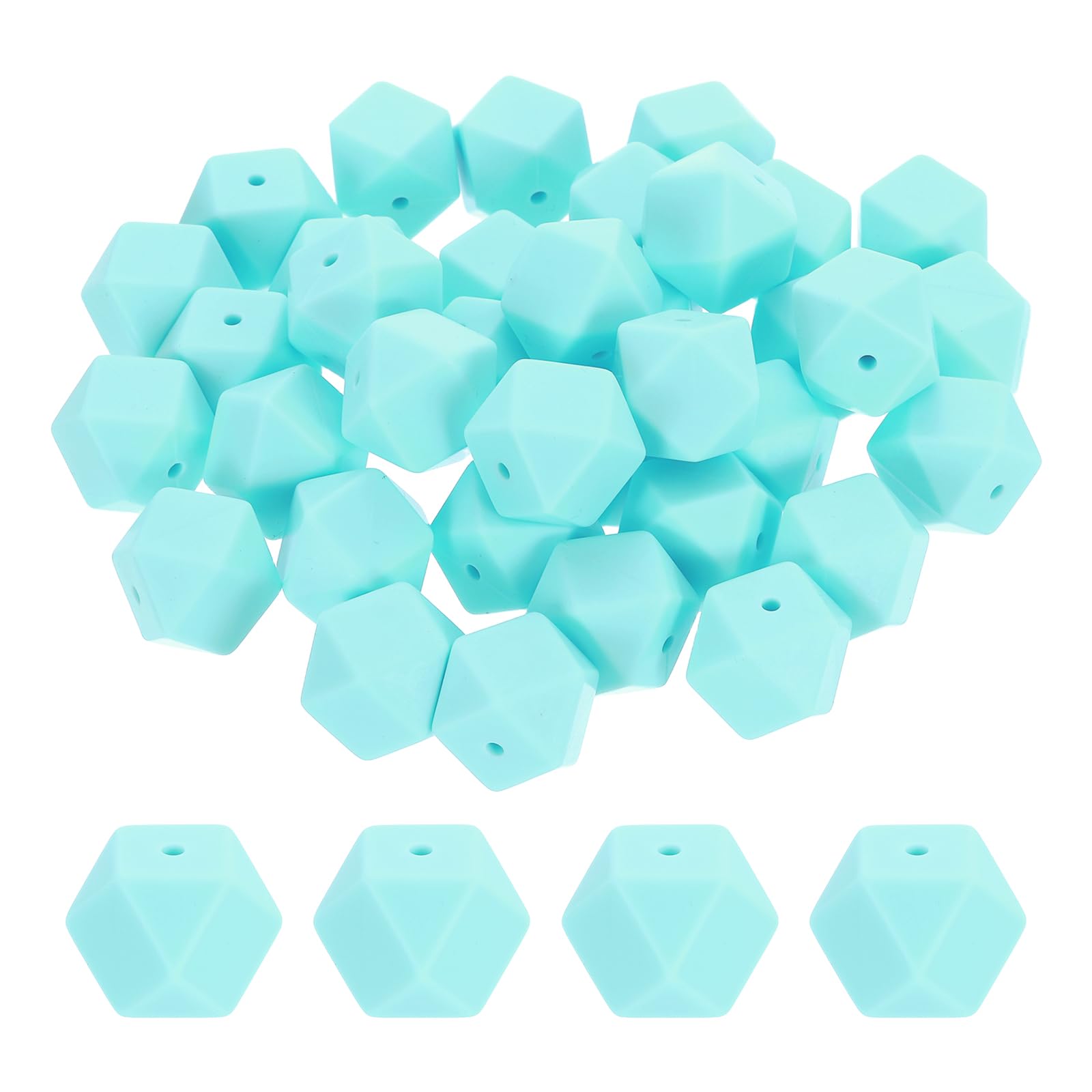 Perles focales hexagonales en silicone pour personnaliser vos stylos et DIY