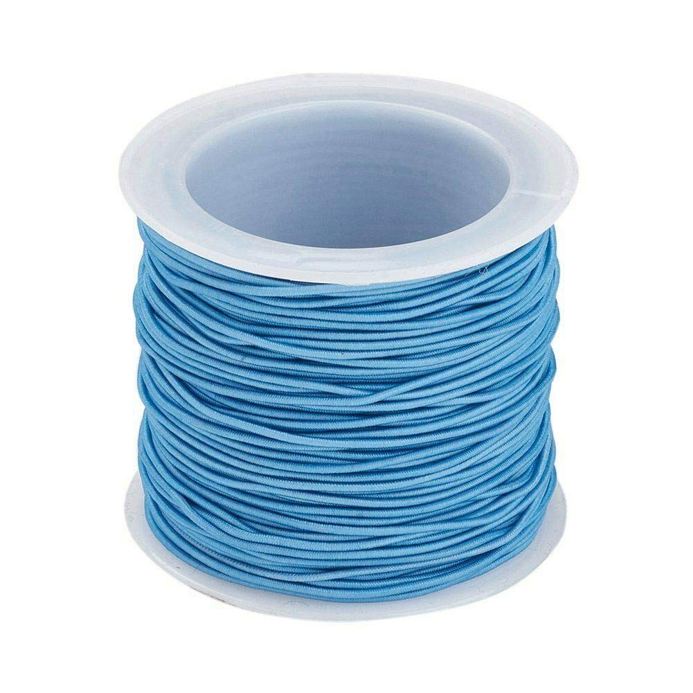 HoitoDeals 2mm Round Nylon Cord Elastic For Mask Sewing Clothing Arts & Craft Jewellery Beading