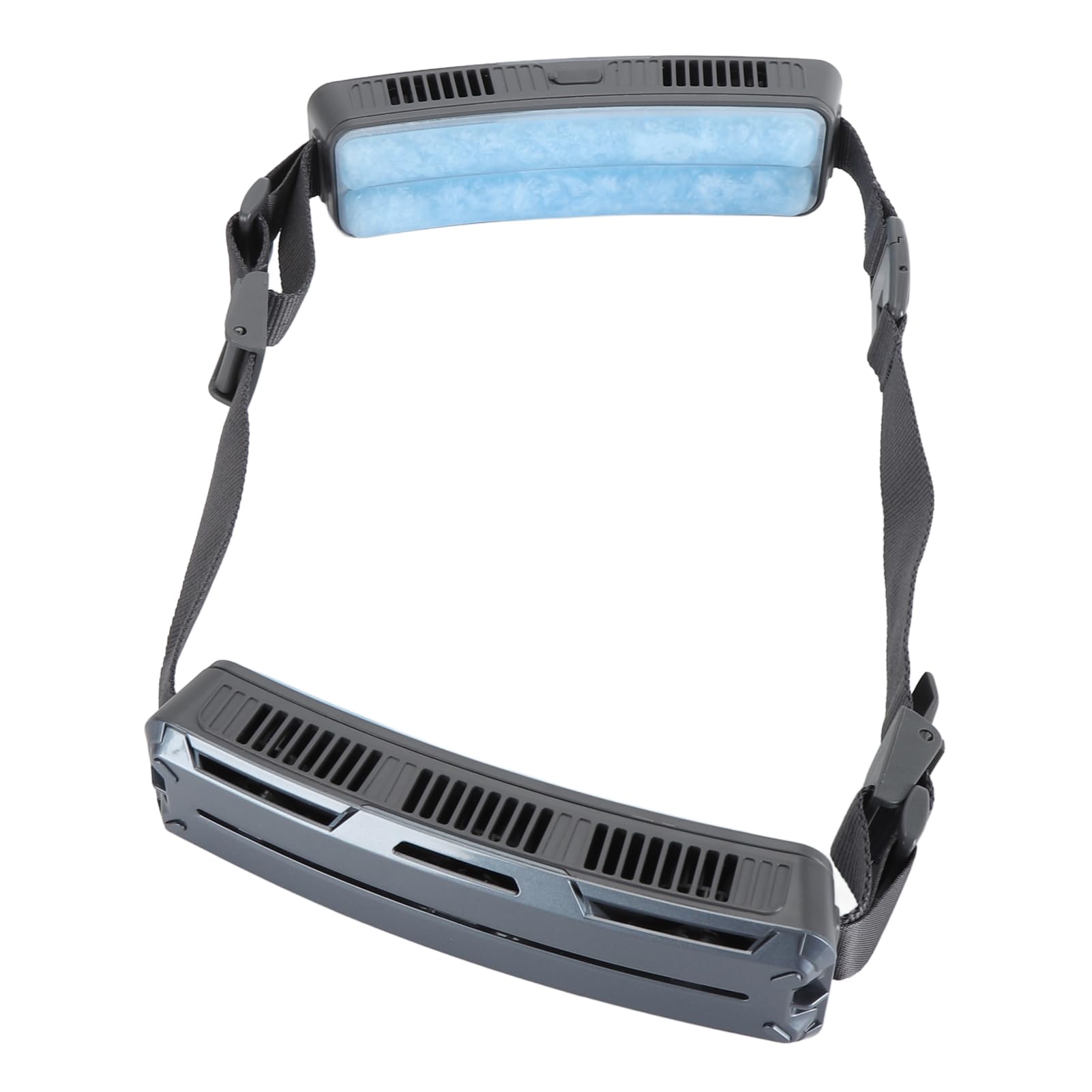 Ventilador de Cintura Portátil Enfriamiento Eficiente para Actividades Al Aire Libre con Ventilaciones de Gran Angular y 3 Velocidades de Aire Ideal para el Trabajo de Verano (Gris oscuro)