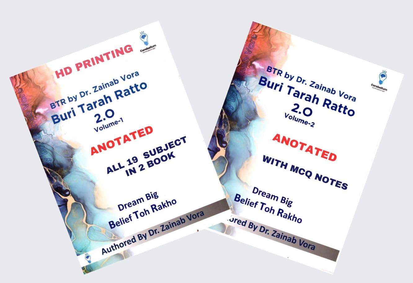 BTR 2.0 BY ZAINAB VORA MAM FULLY COLOURED (ANNOTED-BOTH BOOK)(SPIRAL-BIDING){with answer key and mcq}