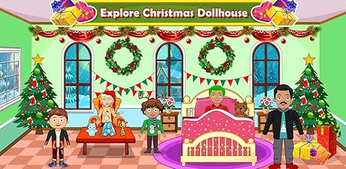 Finja a vida da festa na neve da cidade - Explore a cidade natal no jogo de férias de inverno