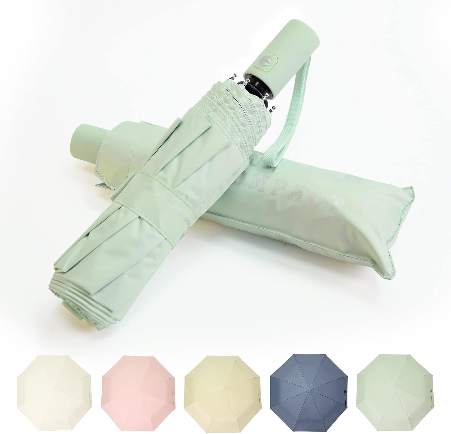 SY COMPACT Umbrella Automatic Travel Waterproof Light Folding Umbrellas Easy Carry for Women and Men - Image 2