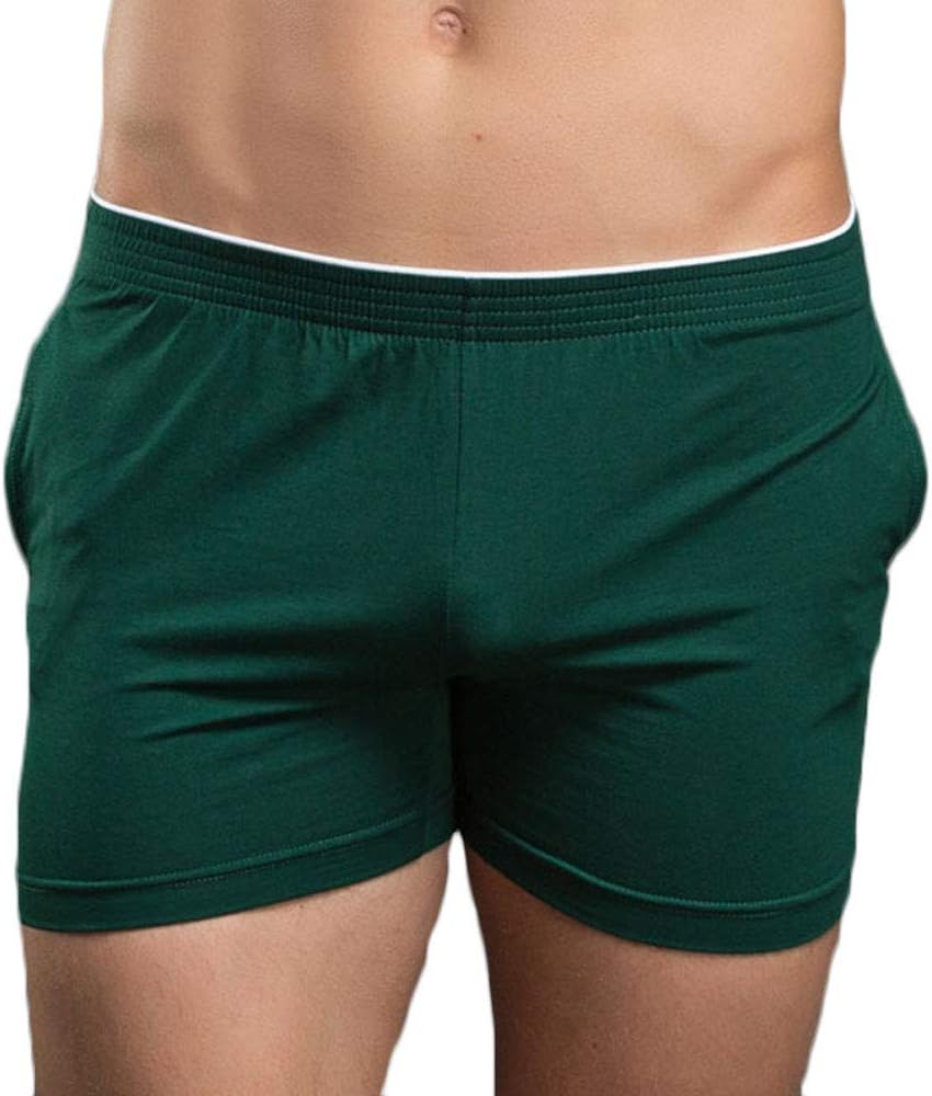 Rexcyril Men's Running Workout Active Shorts Cotton Gym Training Lounge Sleep Bottoms - Image 2