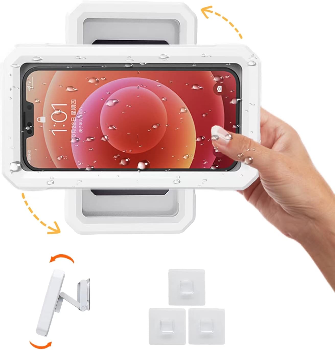 GAJUST Shower Phone Holder Waterproof,480° Rotating Shower