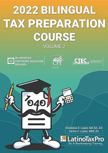 2022 Bilingual Tax Preparation Course Volume 2
