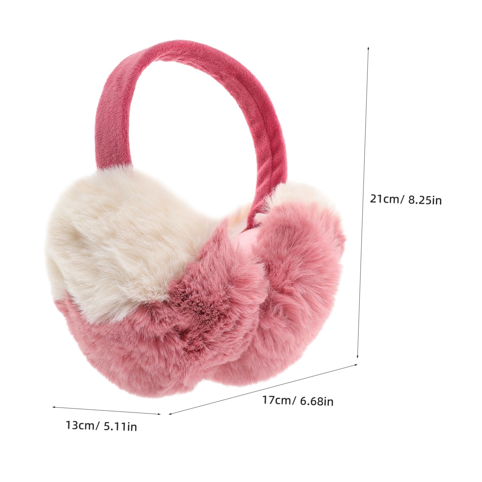 GAROZATION Fuzzy Ear Warmers Headband Winter Warm Earmuffs for Running Skiing Hiking
