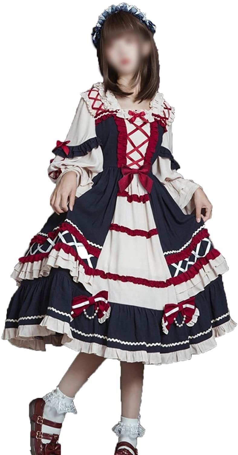Księżniczka Śnieg Słodka Lolita Sukienka Kawaii Odzież Cosplay OP Sukienka Śliczne Dziewczyny Ubrania Wiktoriańskie Sukienki