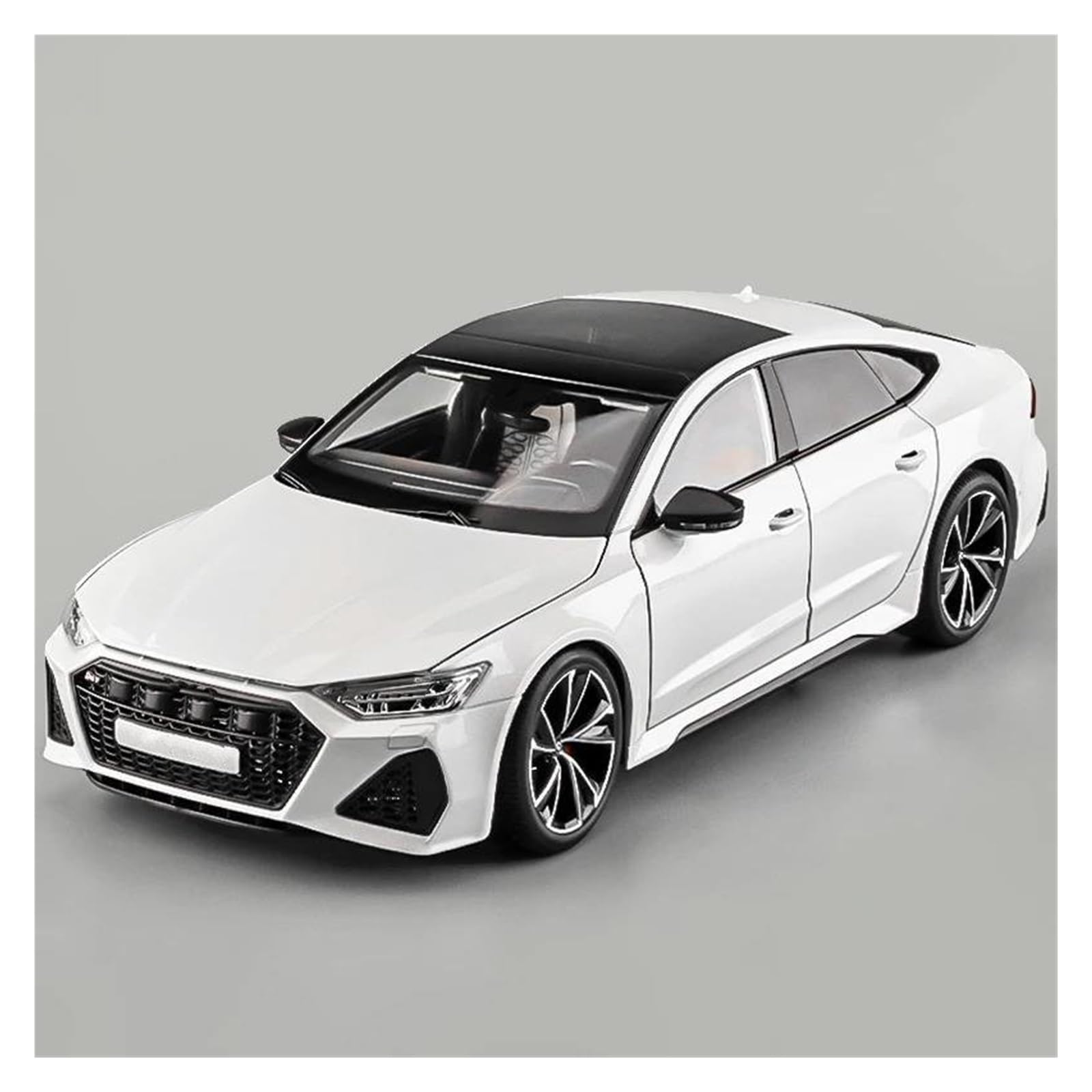 MOCALUX Scale Die-Cast Model Car 1:18 For Audi RS7 Diecast Alloy Model Vehicles(White)