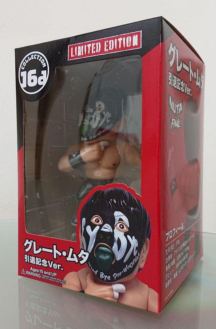 新品 16d ソフビコレクション グレート・ムタ引退記念Bye Bye ver. 16dソフビコレクション 032 グレート・ムタByeBye引退Ver.