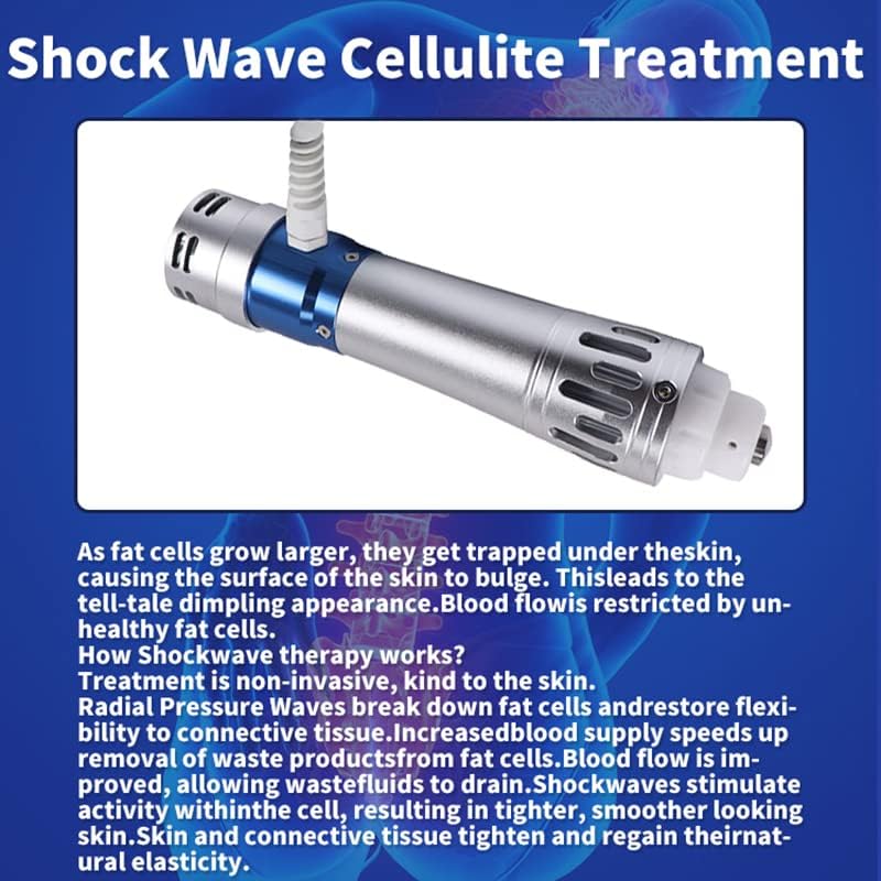 Miniatura 9 de Actualizado Máquina de terapia de ondas impu-lse de choque, máquina de onda electromagnética ED Shock Impu-lse para tratamiento de disfunción