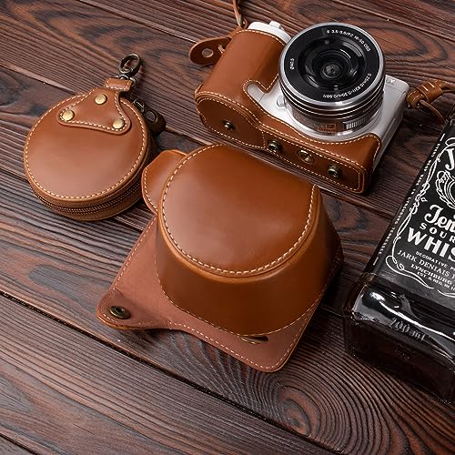 MUZIRI KINOKOO ZVE10 Case, PU Leather Protective Case Comaptible for Sony ZV-E10 ZVE10 with 16-50mm Lens Camera - Image 2