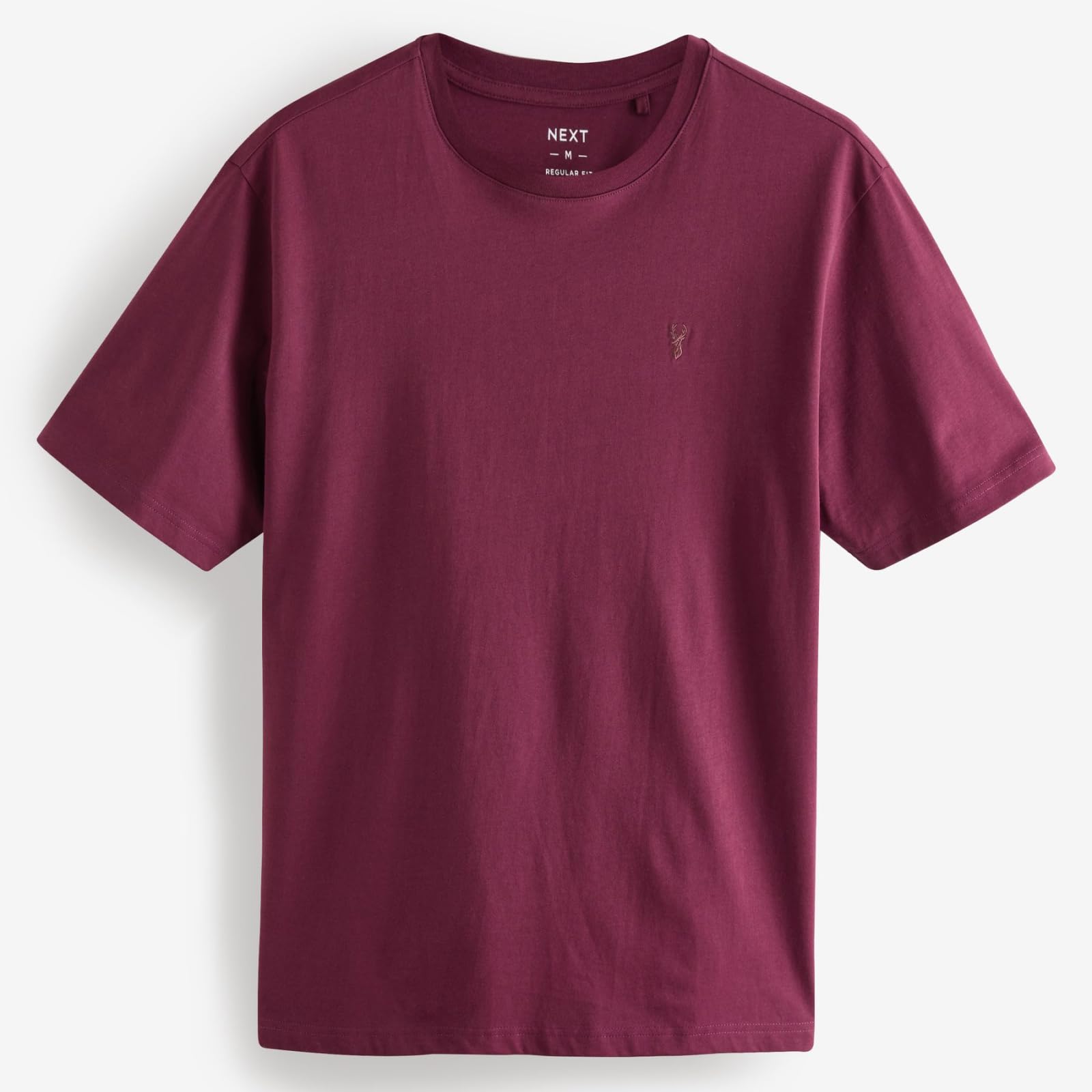 NEXT Camisetas para Hombre, Cuello Redondo, 100% Algodón, Pack de 4 Camisetas