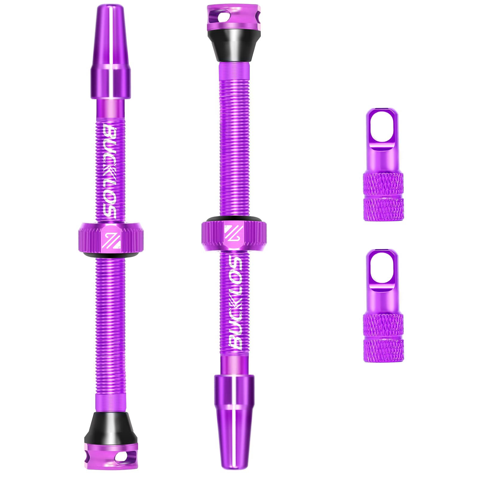 BUCKLOS Tubeless Presta Valve Stem 40/44/55/60/65/80/100mm for Road/MTB — image 1