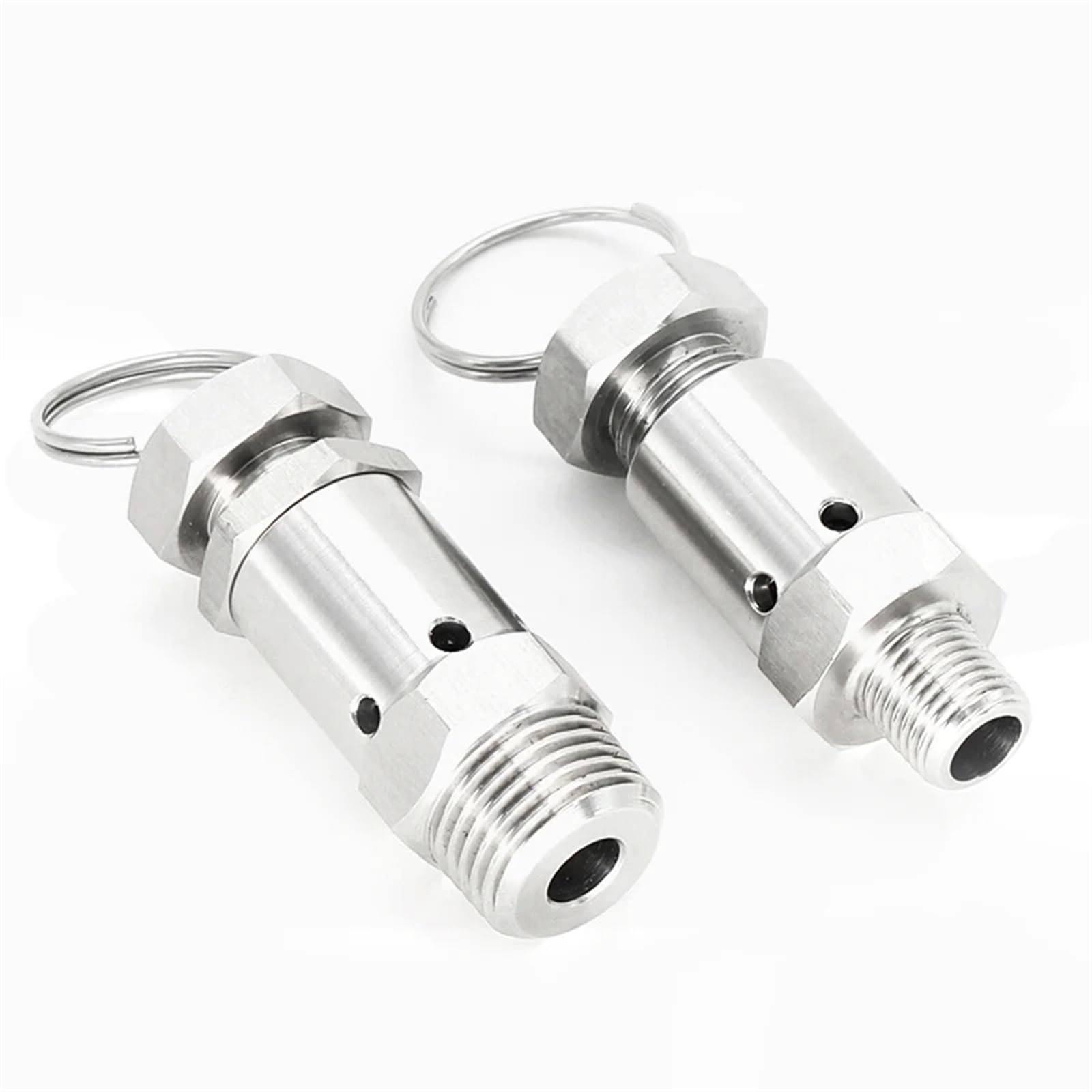 1/4 1/2 pollici in acciaio inossidabile 304 sanitario regolabile valvola di sicurezza di rilascio dell'aria di scarico compressore d'aria for la produzione di birra fatta in casa 1 pz(1/4",1mpa)