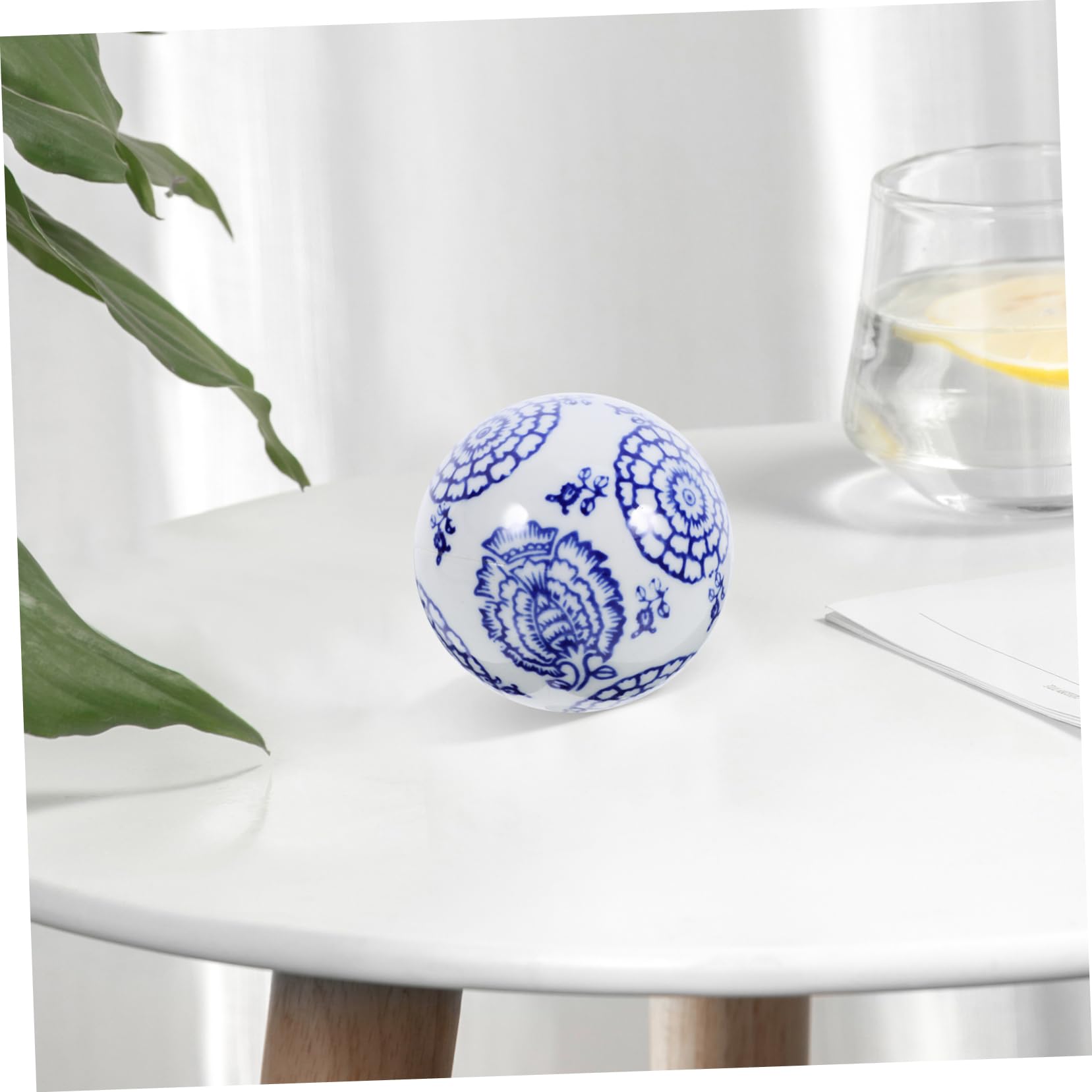 Lot De 3 Boules en Porcelaine Délicates pour Décoration De Bureau Et Daquarium Plusieurs Styles