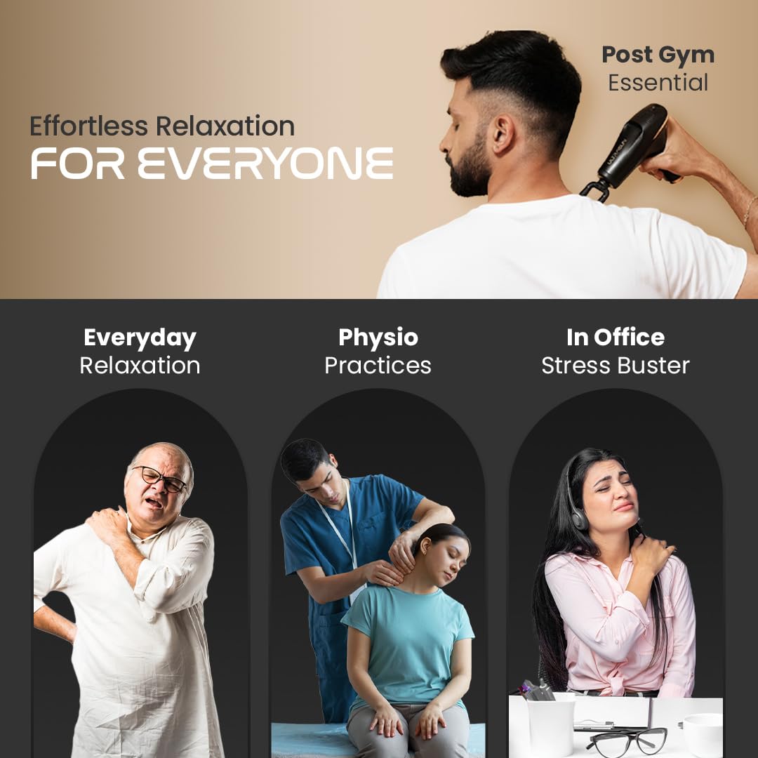 UltraCare PRO Ultragun Massage Gun For Full Body Relaxation|Deep Tissue Percussion Massager Machine For Muscle Relaxation|Battery Powered And Handheld For Neck, Shoulder, Back, Foot With 1Y Warranty 3