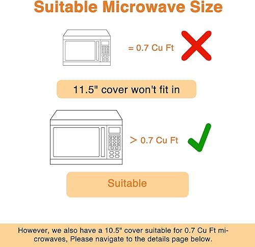Miniatura 7 de Cubierta de salpicaduras de microondas, cubierta de microondas abatible para alimentos, protector de salpicaduras de horno de microondas, tapa de