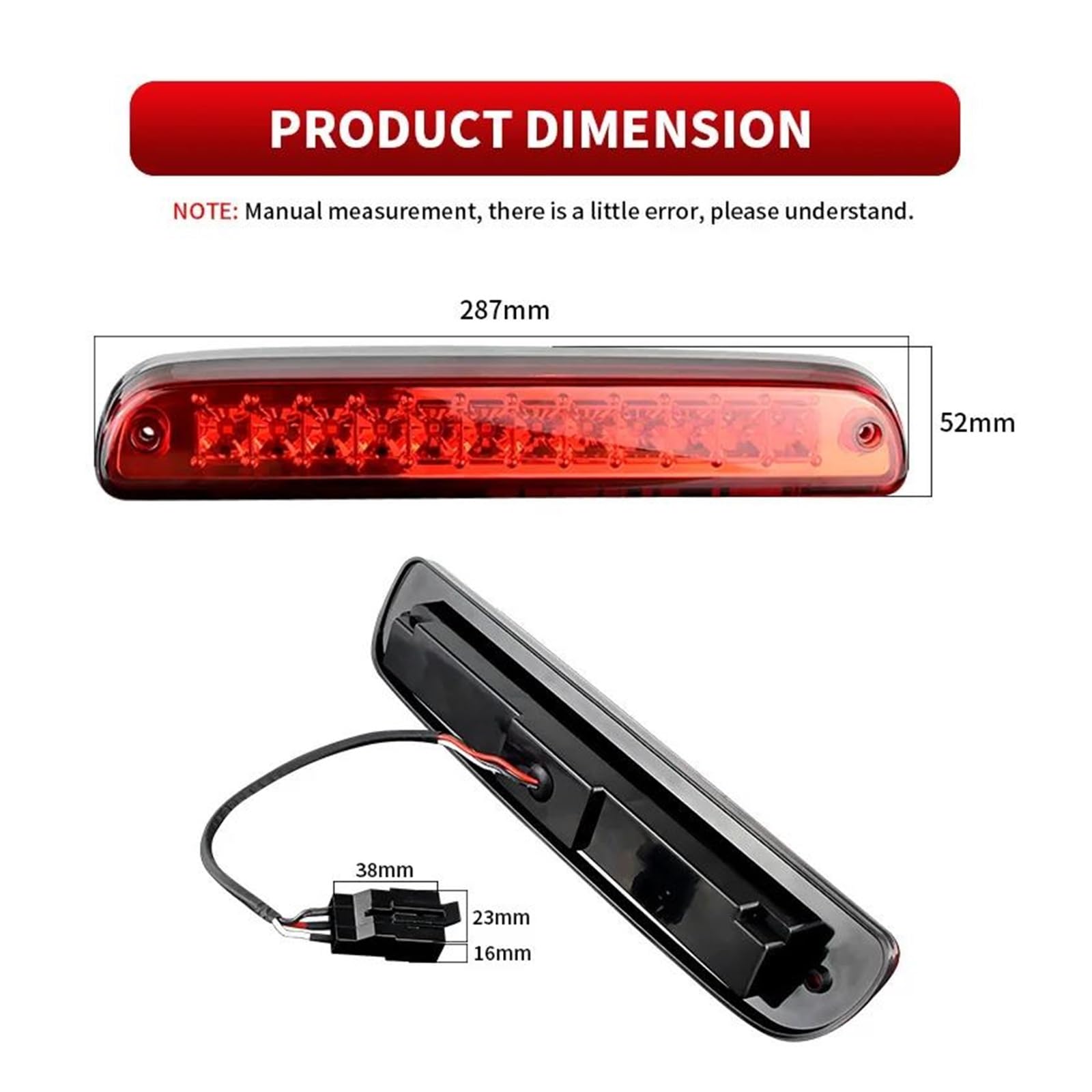 Tercera Luz De Freno Alta (stop) Para Ford Ranger, F-250 Y F-350 (2015-2016) | Mid Valley 923-206