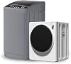 TABU Compact Washer and Dryer Combo Set,20LBS Full-Automatic Washing Machine with 10 Washing Programs & 8.8LBS Compact Dryer with Stainless Steel Inner Tub,Grey