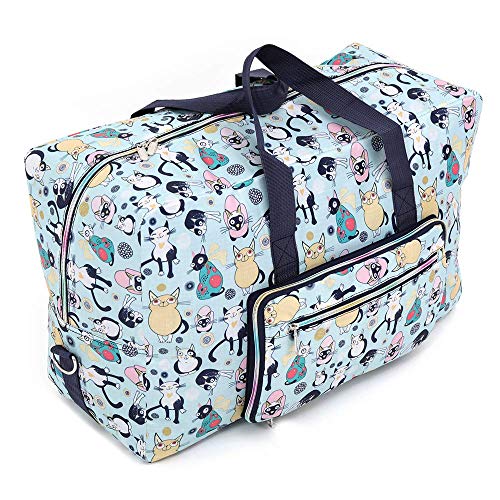 Arxus Large Foldable Duffel Tote Carry on Travel Bag over Luggage with Shoulder Strap