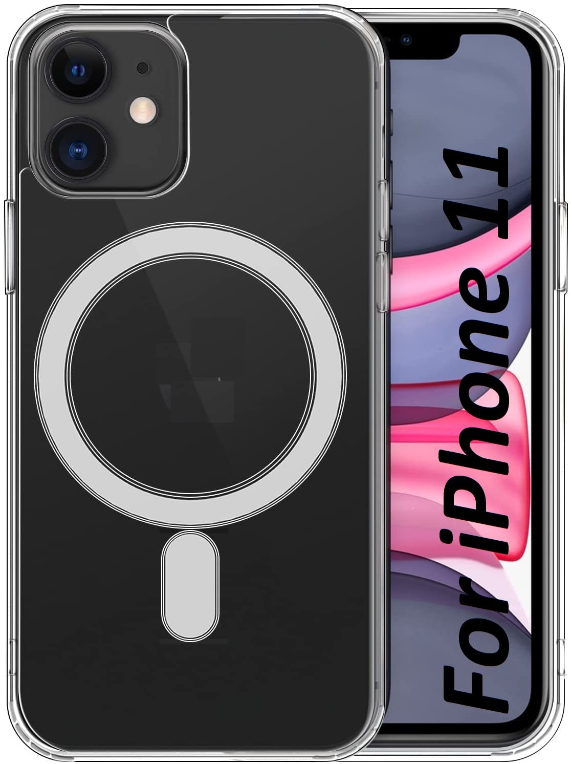 iPhoneアクセサリー iPhone11 64GB STARZ for iPhone 11 Magnetic Back Case Cover Compatible with