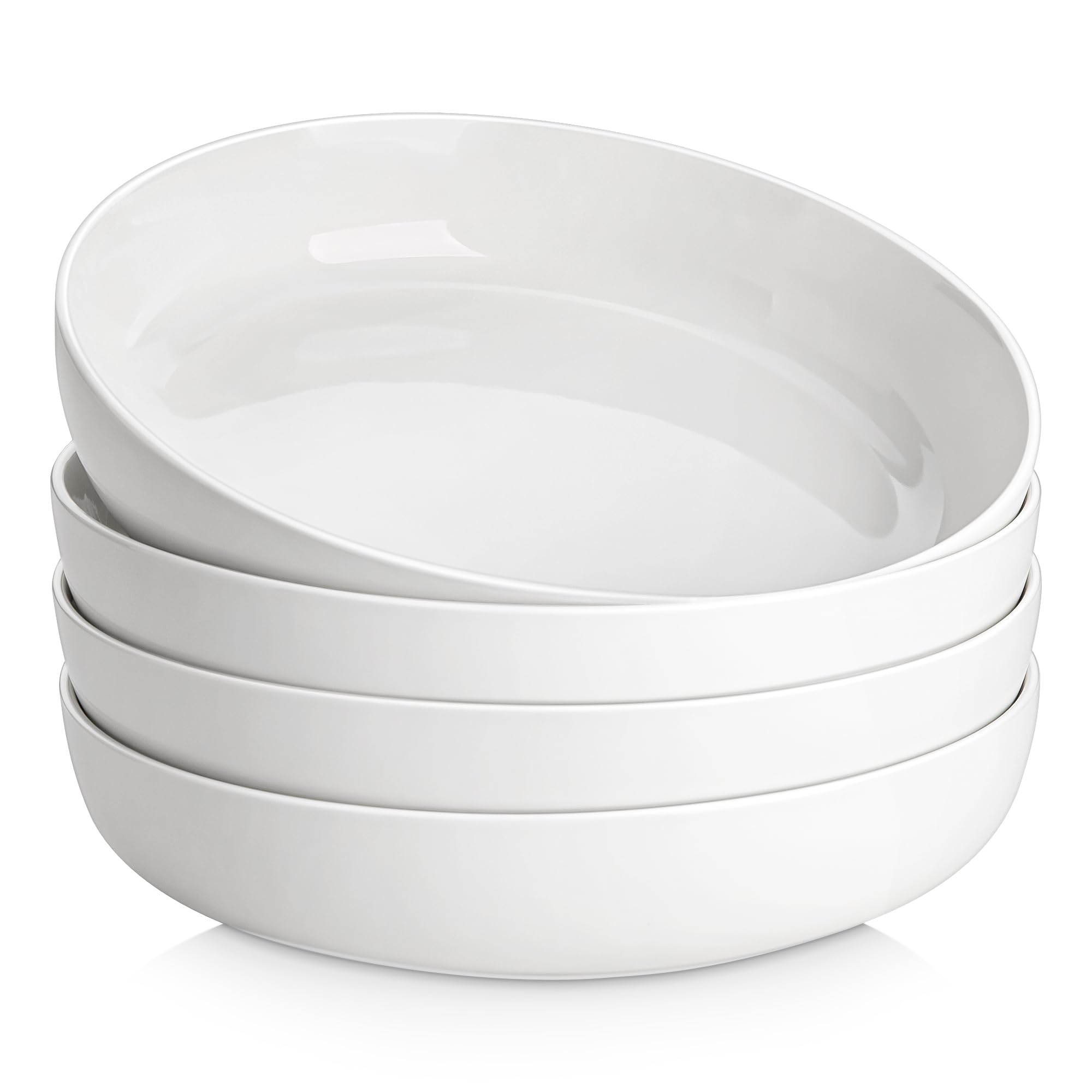 MALACASA Pasta Bowls 4 Piece Serie Luna