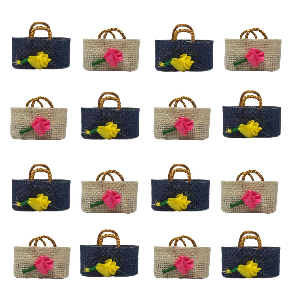 JAASAI Fabric Fancy Thamboolam Turmeric And Kumkum Return Gift Set|Small Bags|Pack Of 20 (Blue And White) (B0BRNPGF9Z) Amazon Price History, Amazon Price Tracker
