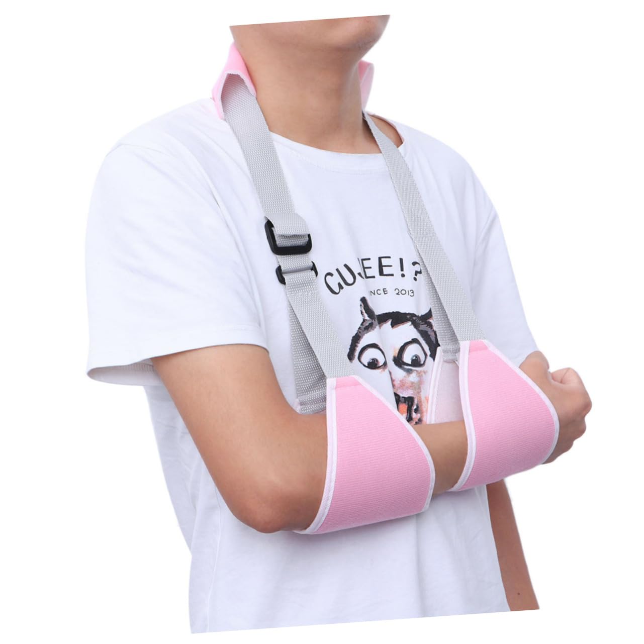 SAFIGLE Ergonomic Shoulder Elbow Support Brace Comfortable Arm Sling Pad for Men Shoulder Immobilizer Sling for Fracture