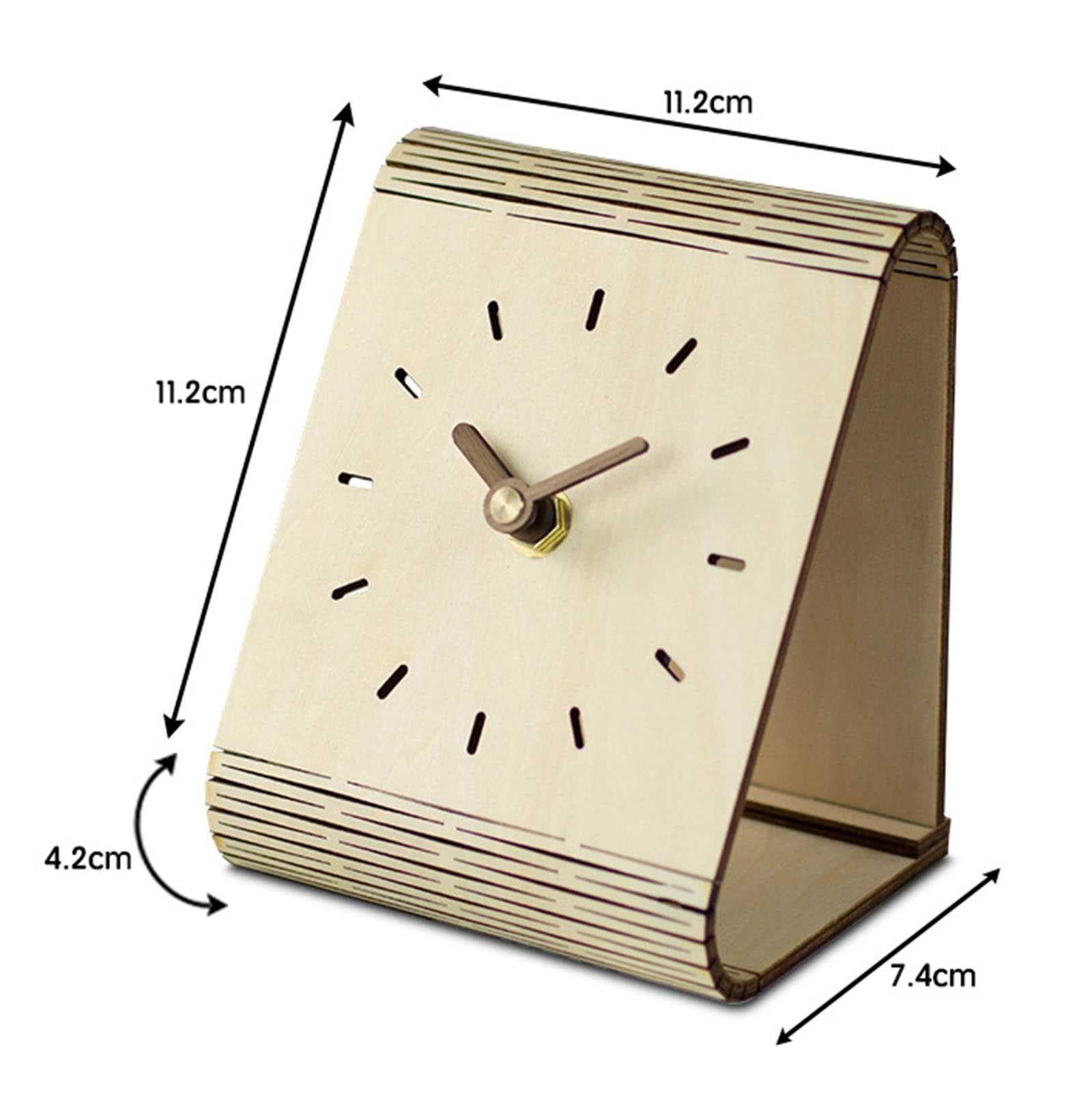 Orologi da Parete, Orologio da Tavolo Silenzioso Moderno in Legno Soggiorno Ornamenti