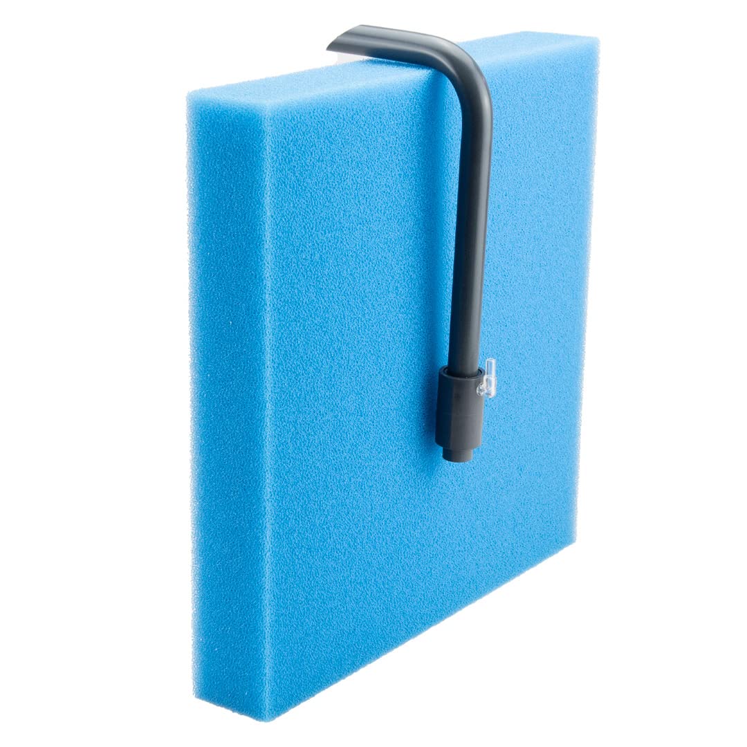 Envobee Shrimp Aquarium Hamburg Matten Bio Air filter Fish Tank Pond Biochemical Poret Polyether Sponge Pad Internal Foam Uplift filter 31x30x5 cm (Blue, PPI 30 Medium)