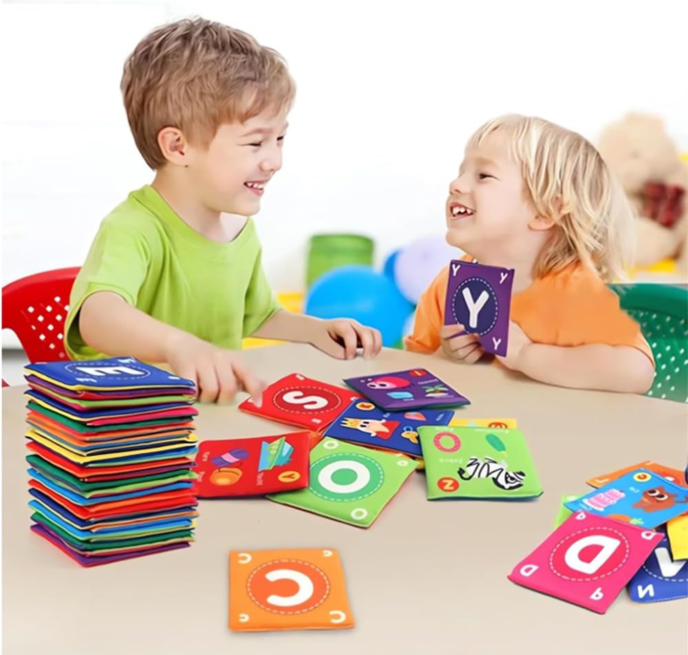 Early Childhood Enlightenment Book Letters, 2025 New Soft Alphabet Cards, Early Childhood Enlightenment Book Baby Soft Alphabet Cards, Creative Soft Alphabet Flash Cards, Washable (Number,2Set)