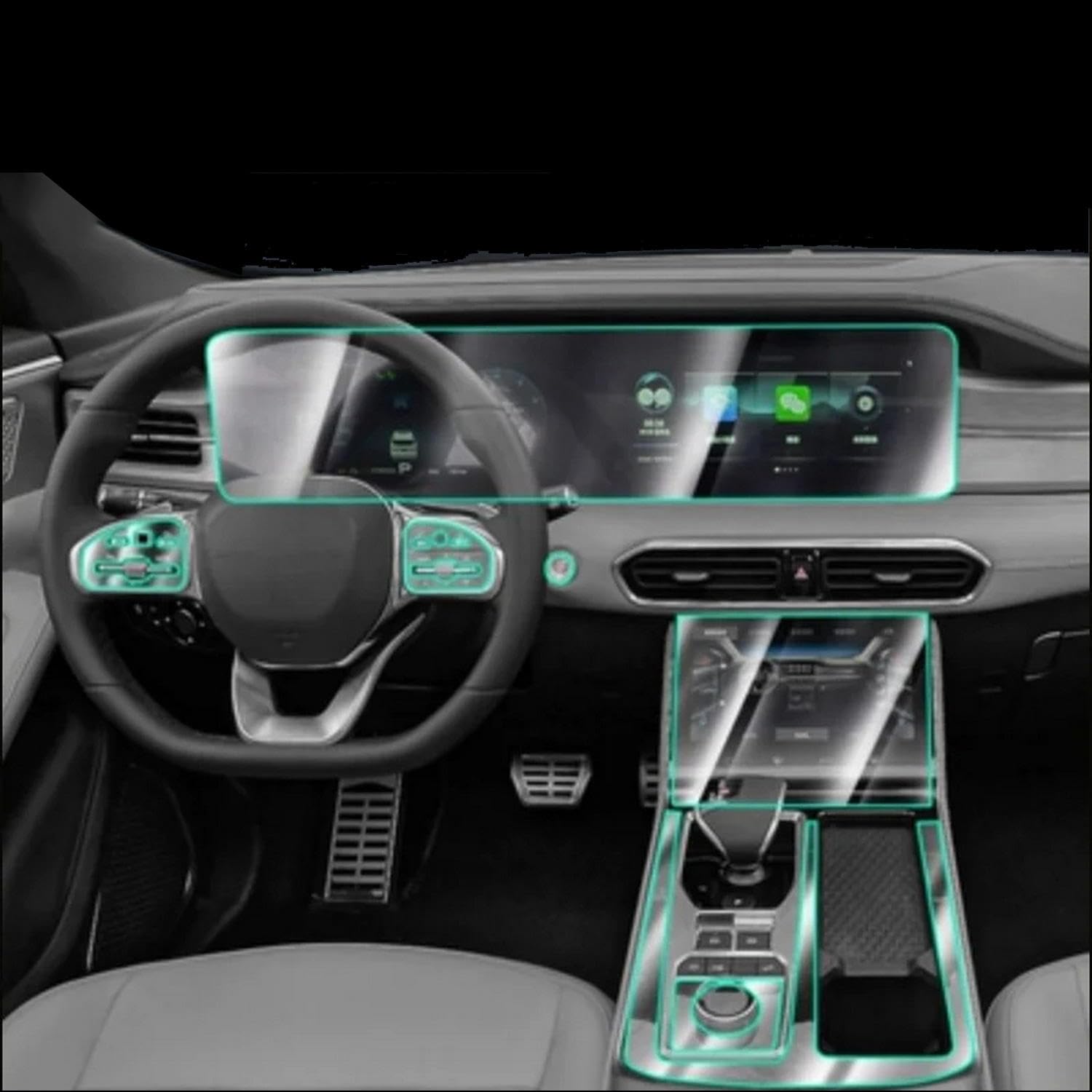 Protection intérieur Jetour X90 Plus 2023 - Évitez les rayures sur le TPU