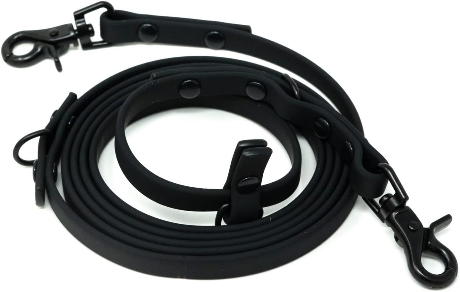 Pets Waterproof Dog Leash | Durable Long Line for Small Medium Large Dogs and Puppy | Long Training Leash for Yard, Beach, Field (Black, 6 ft x 5/8″)