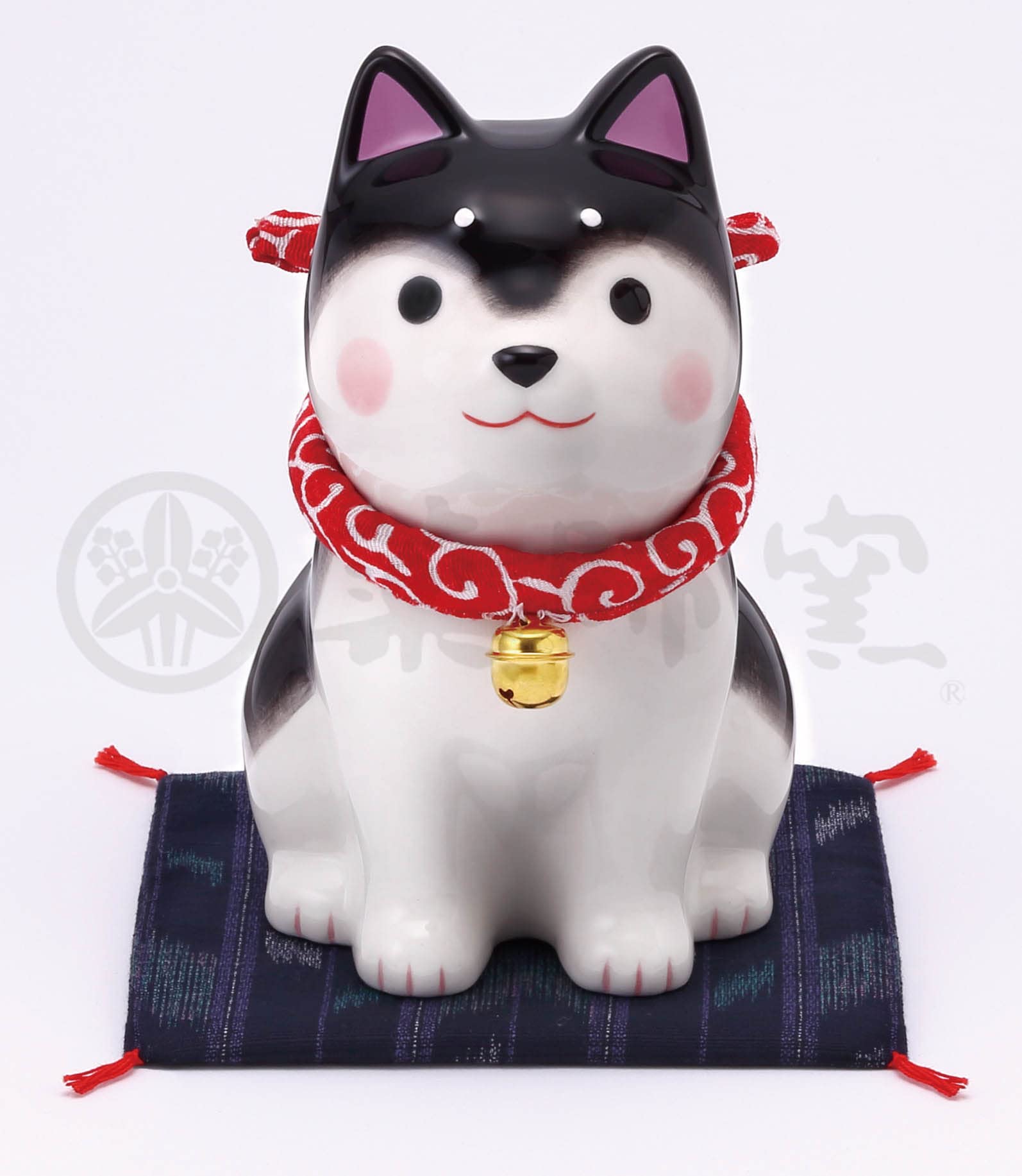 Amazon.co.jp: 薬師窯 わんこ 日和 お座り 黒柴(大) : ホーム