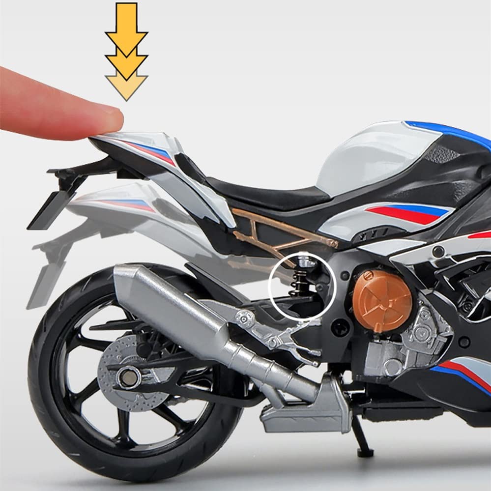 Modèle Réduit Moto BMW S1000 RR 1/12 En Alliage - Jouet Collection, Déco Bureau - Cadeau Pour Passionnés - 8