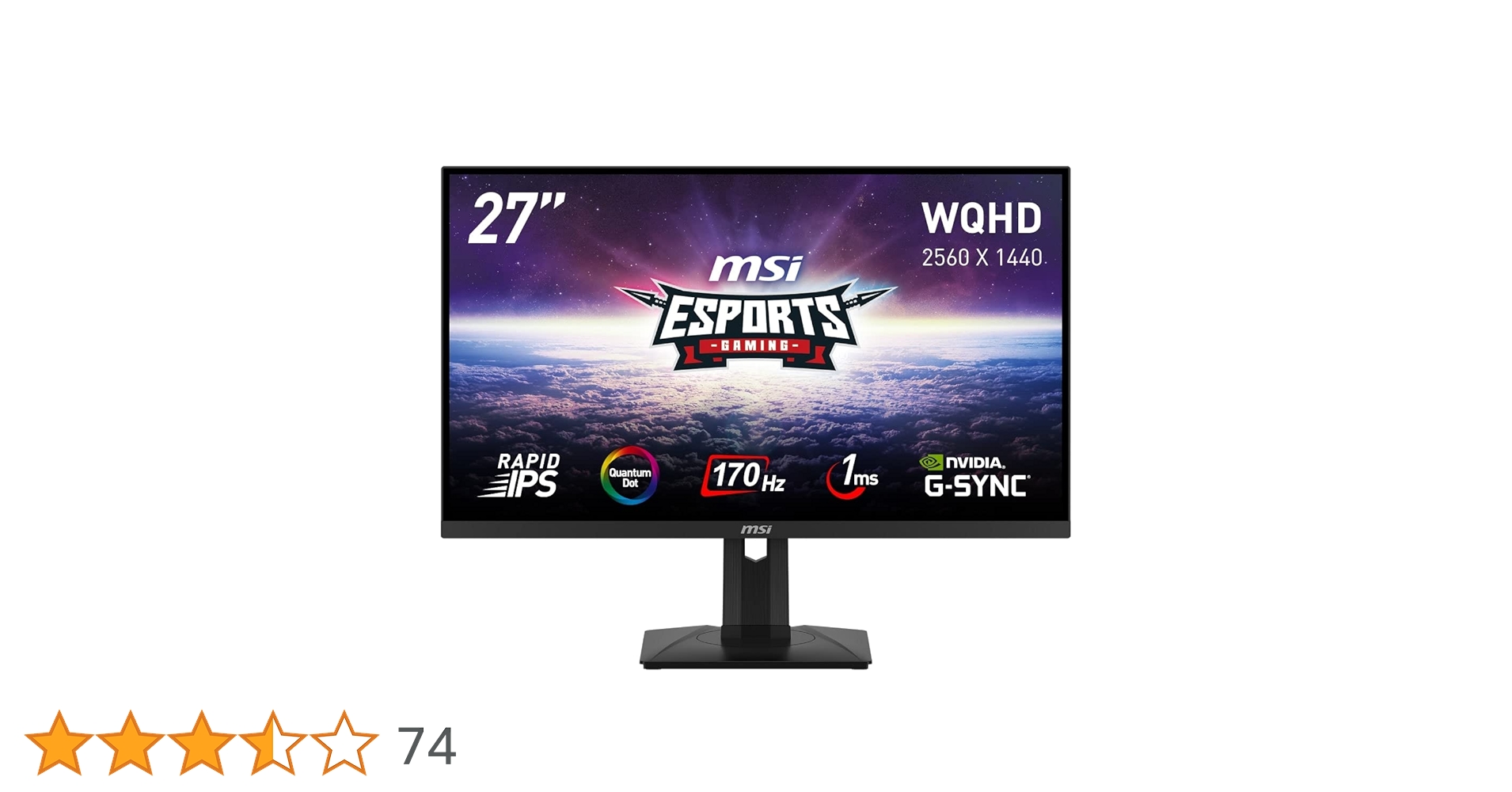 MSI 27インチゲーミングモニター G274QPF-QD WQHD/170Hz Amazon.com: MSI G274QPF-QD, 27