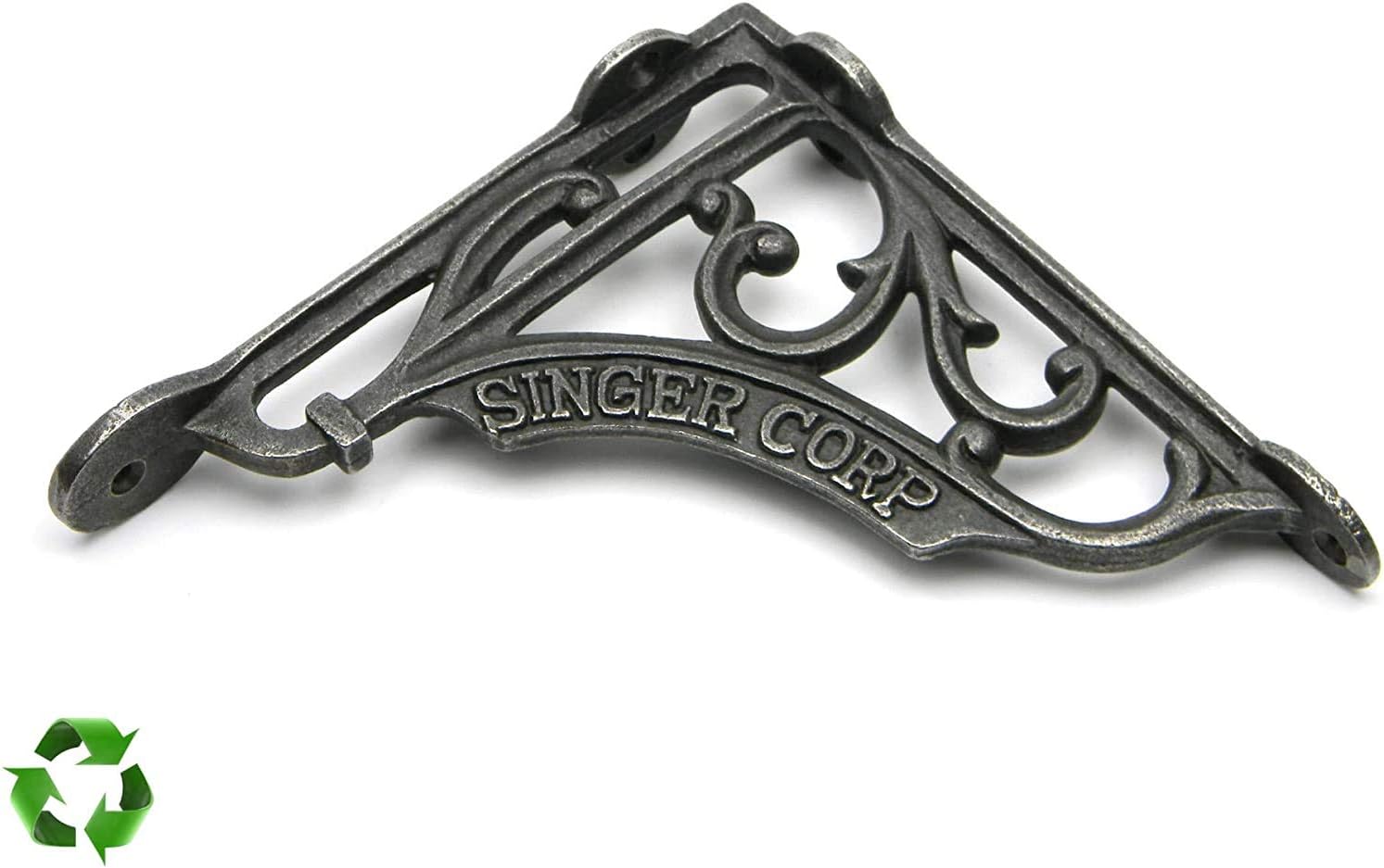 B&M - Pair of Shelf Brackets Singer Corp Antique Cast Iron 125mm x 125mm / 5" x 5"