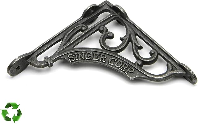B&M - Pair of Shelf Brackets Singer Corp Antique Cast Iron 125mm x 125mm / 5" x 5"
