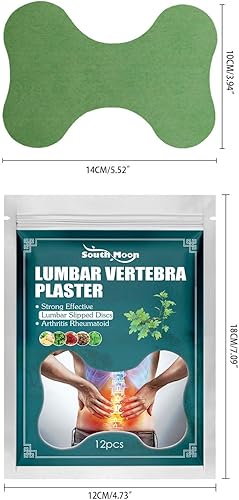 Miniatura 6 de Parches de vértebra lumbar, ajenjo a base de hierbas, apoyo para la espalda y la columna vertebral, comodidad muscular y articular, manejo no