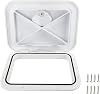 Marine Deck Access Hatch & Lid 10-5/8" X 14-3/4" (270mmx375mm) White Boat Deck Hatch Waterproof Boat Hatch Lid - Deck Hatch Cover for Boats, Ships & RVs - UV Resistant
